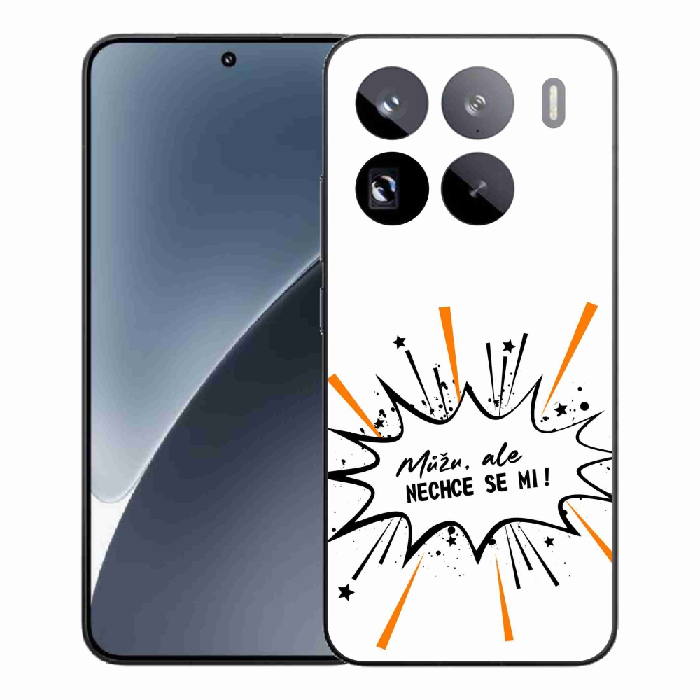Gélový kryt mmCase na Xiaomi 15 Pro - vtipný text 11 biele pozadie