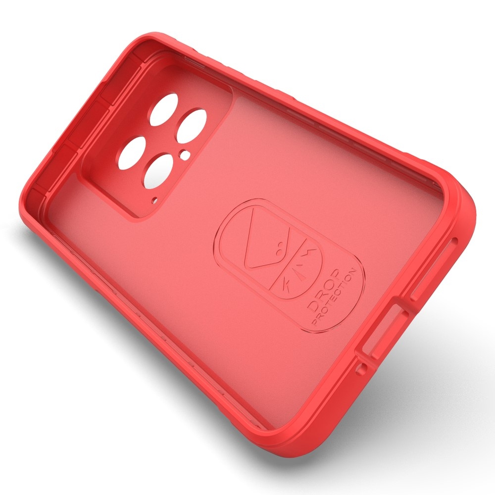 Rugg odolný gélový obal na Xiaomi 14 - červený