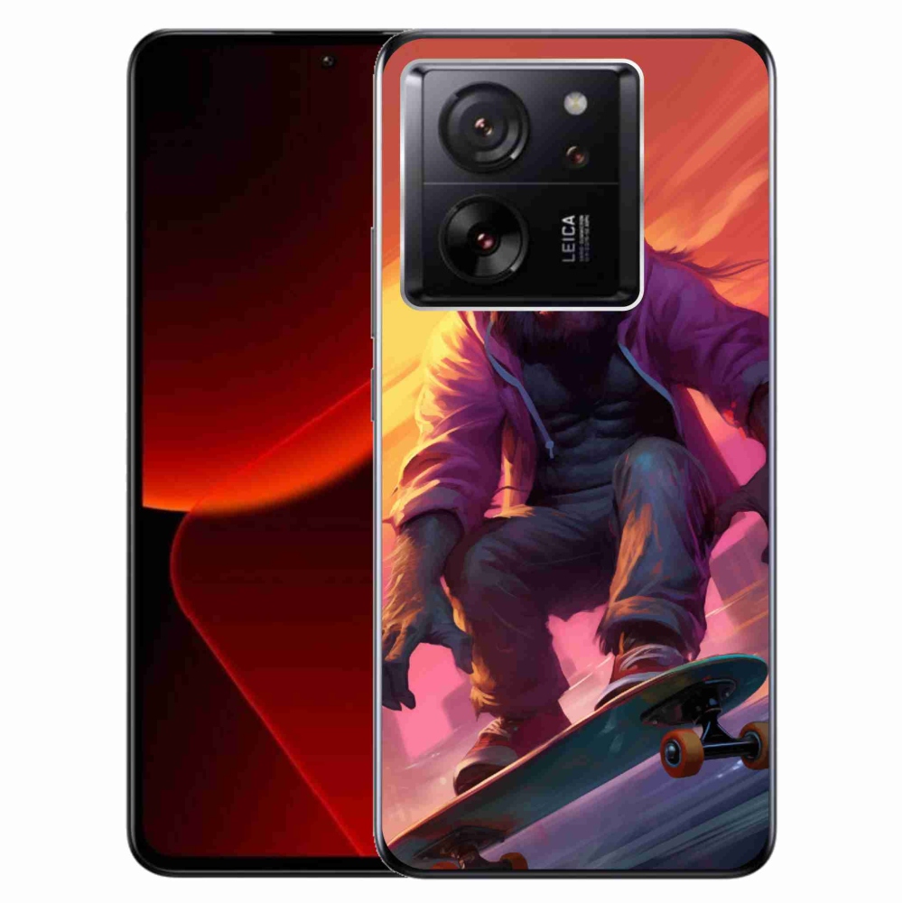 Gélový kryt mmCase na Xiaomi 13T/13T Pro - gorila na skateboarde