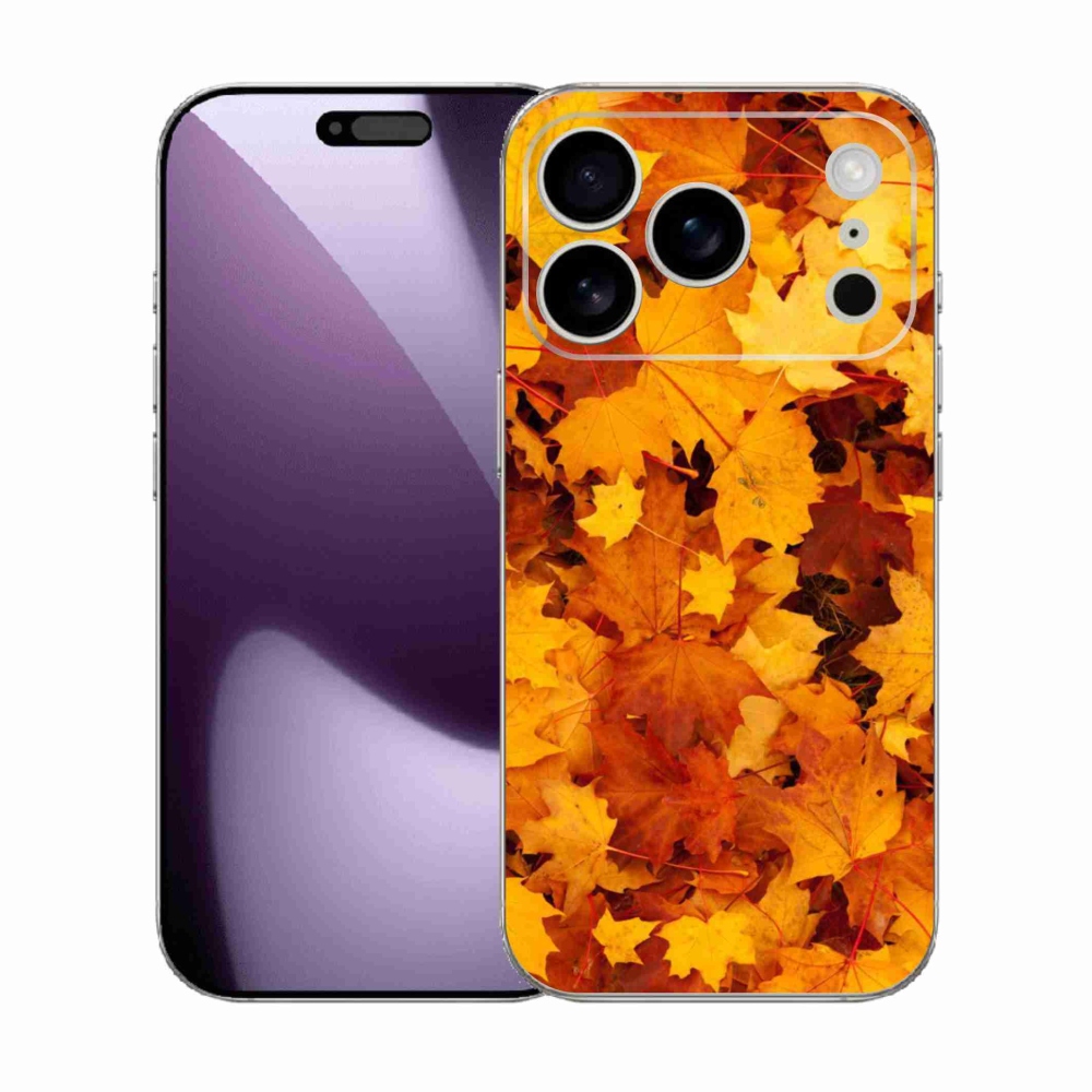 Gélový kryt mmCase na iPhone 17 Pro - javorové listy