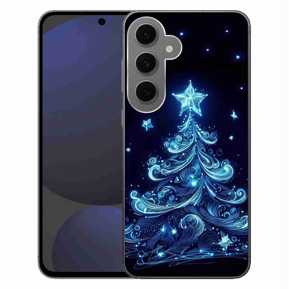 Gélový kryt mmCase na Samsung Galaxy S24 FE - neónový vianočný stromček 4