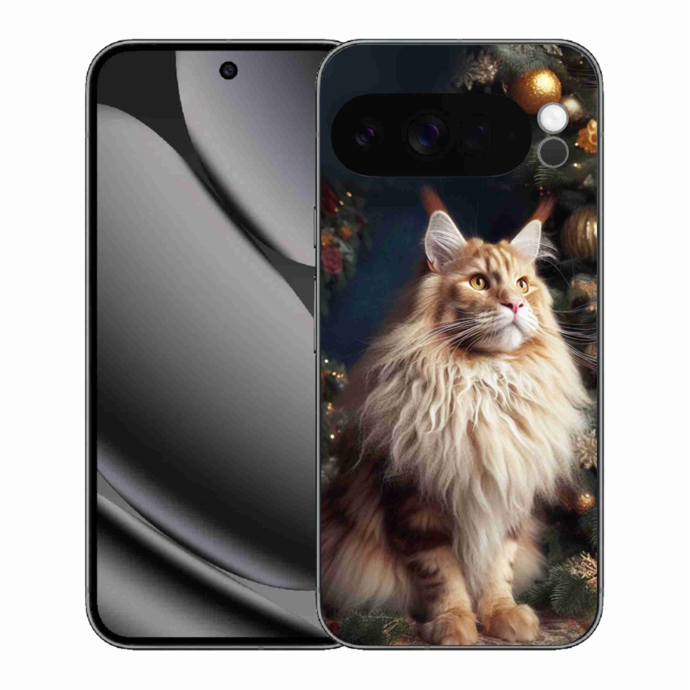 Gélový kryt mmCase na Google Pixel 10 Pro XL - mačka pri stromčeku