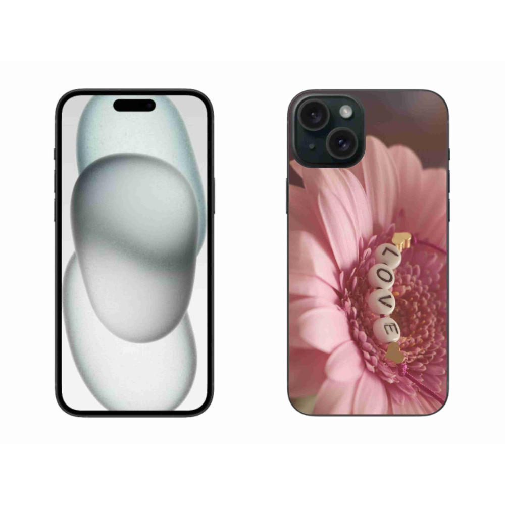 Gélový kryt mmCase na iPhone 15 Plus - prívesok love