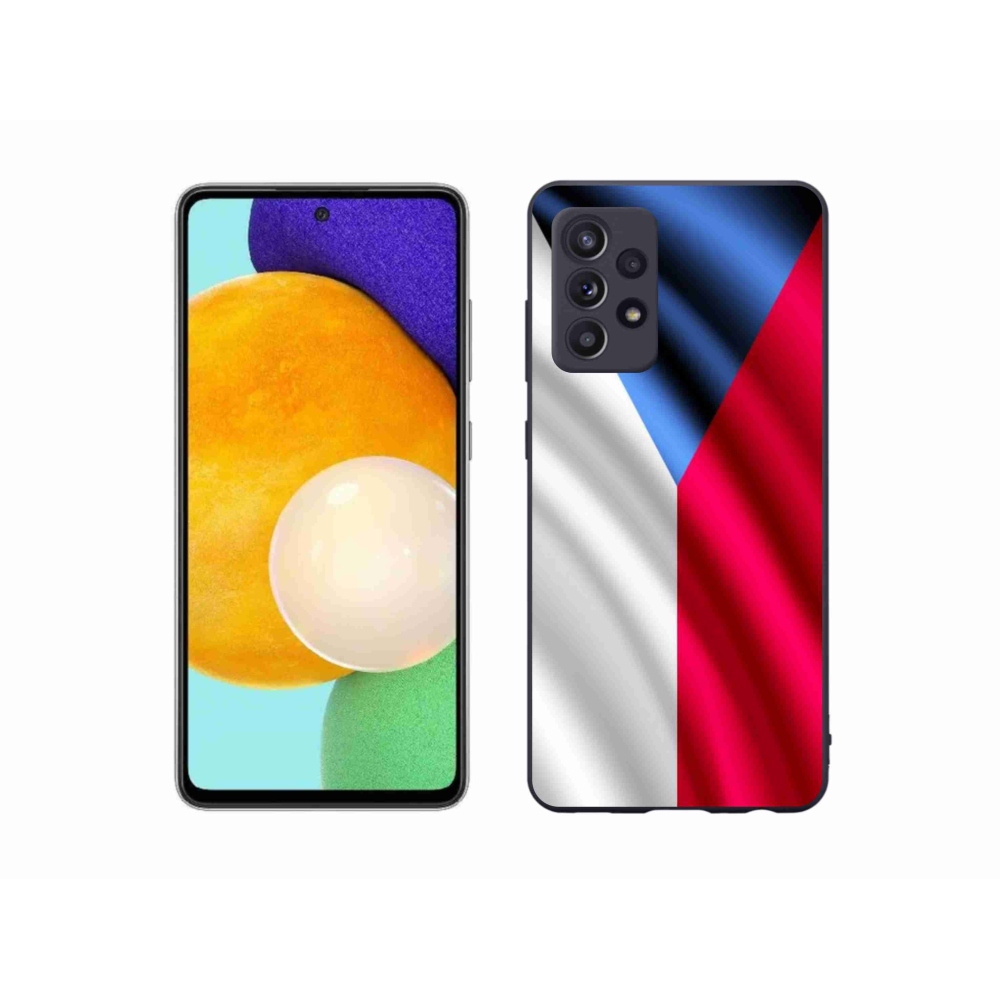 Gélový kryt mmCase na mobil Samsung Galaxy A52 / A52 5G - česká vlajka