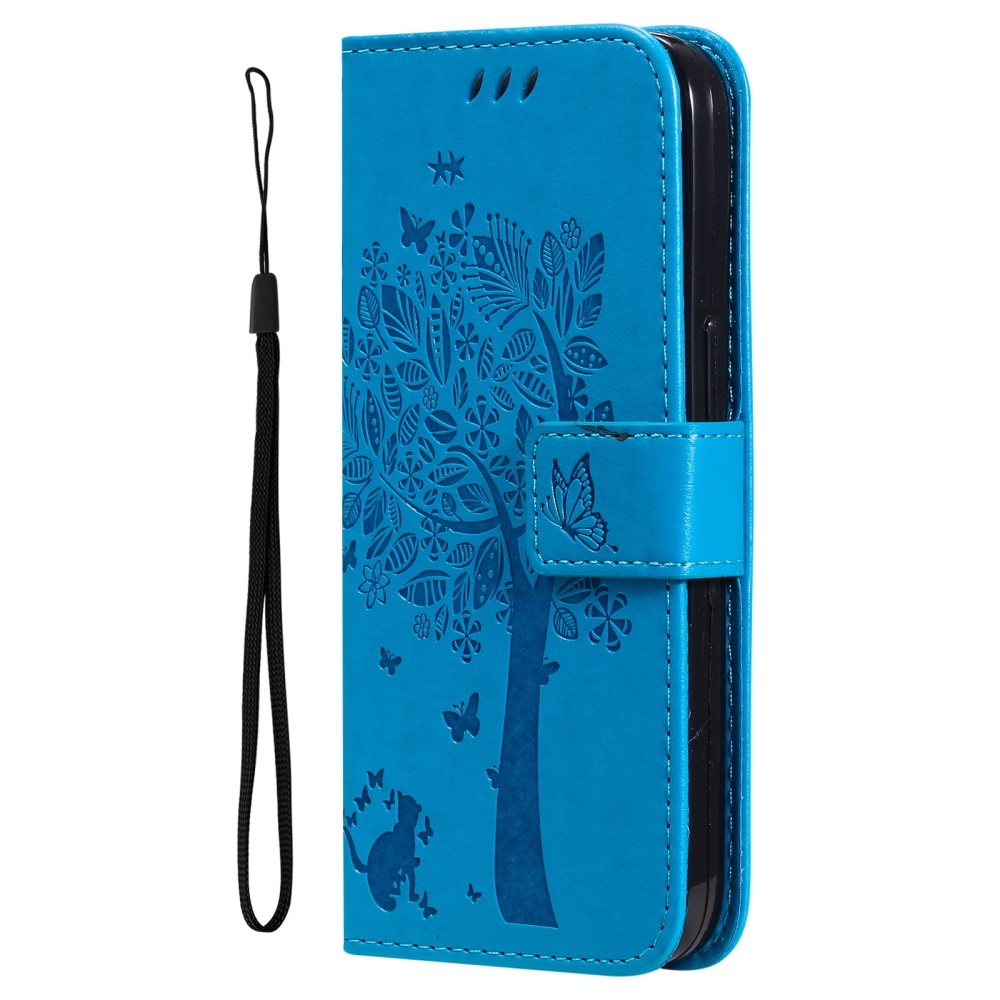 Trees knižkové púzdro na Xiaomi 14 - modré