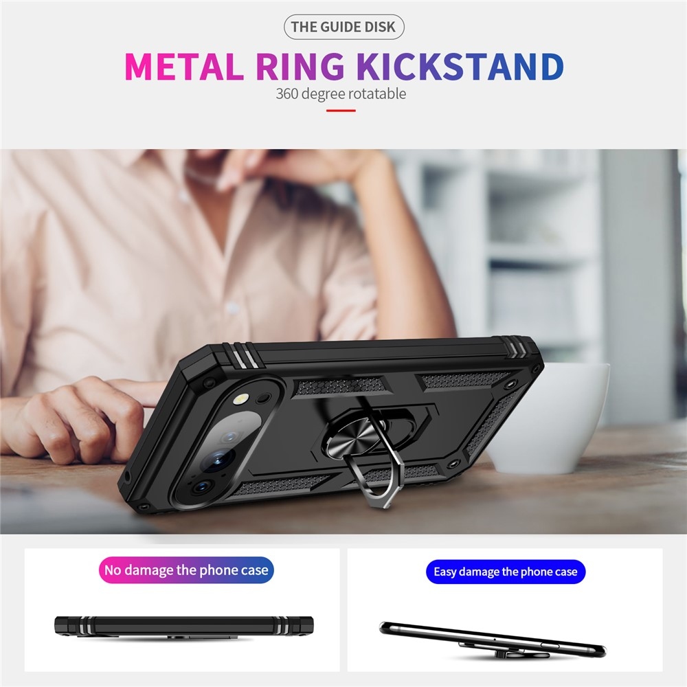 Ring odolný kryt na Google Pixel 10 Pro/Pixel 10 - čierny