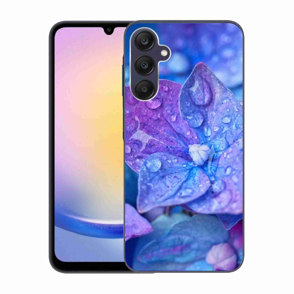 Gélový kryt mmCase na Samsung Galaxy A25 5G - fialový kvet