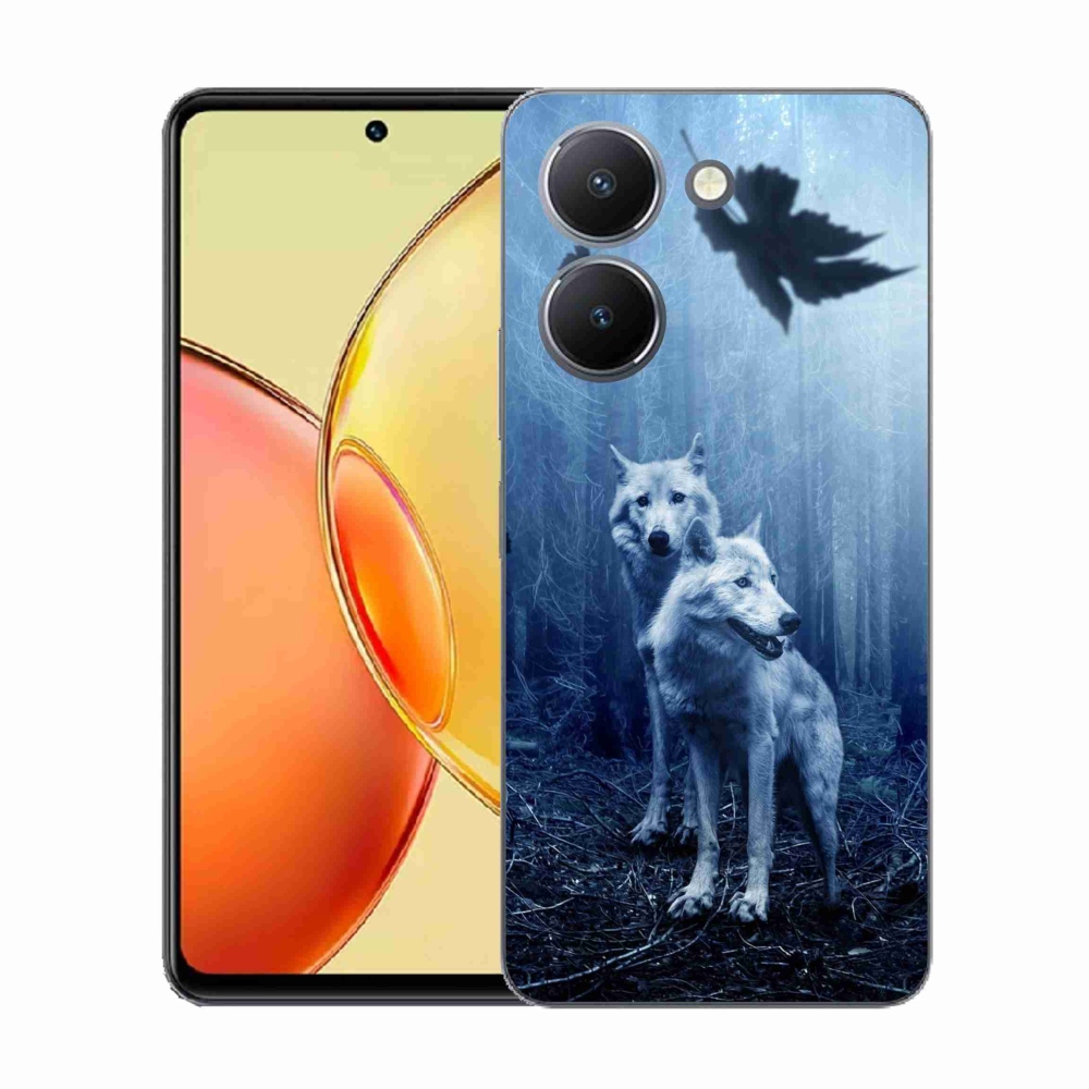Gélový kryt mmCase na Vivo Y36 - vlci v lese