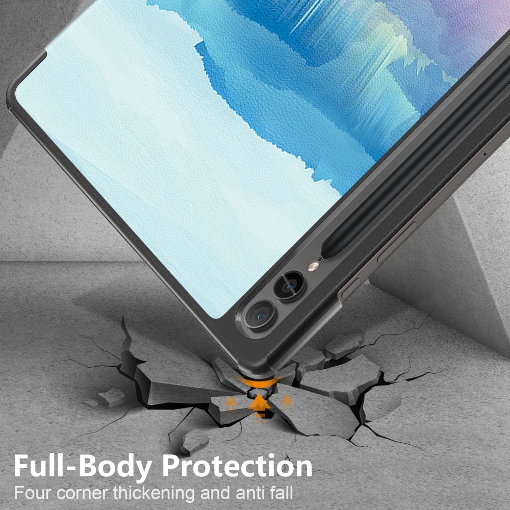 Print chytré zatváracie púzdro na Samsung Galaxy Tab S9 FE+ - abstraktný vzor