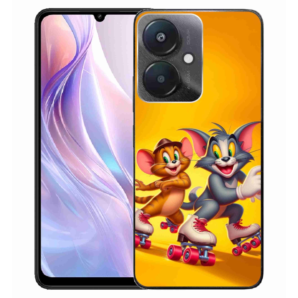 Gélový kryt mmCase na Xiaomi Redmi 13C 5G - tom a jerry