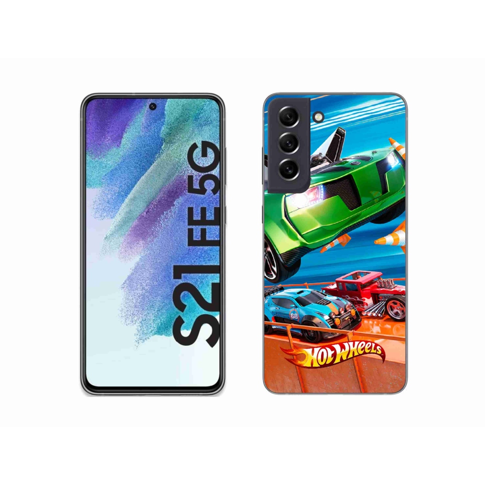 Gélový kryt mmCase na Samsung Galaxy S21 FE 5G - hot wheels 1