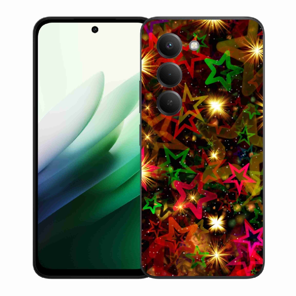 Gélový kryt mmCase na Xiaomi Redmi 15 5G (169mm) - farebné hviezdičky