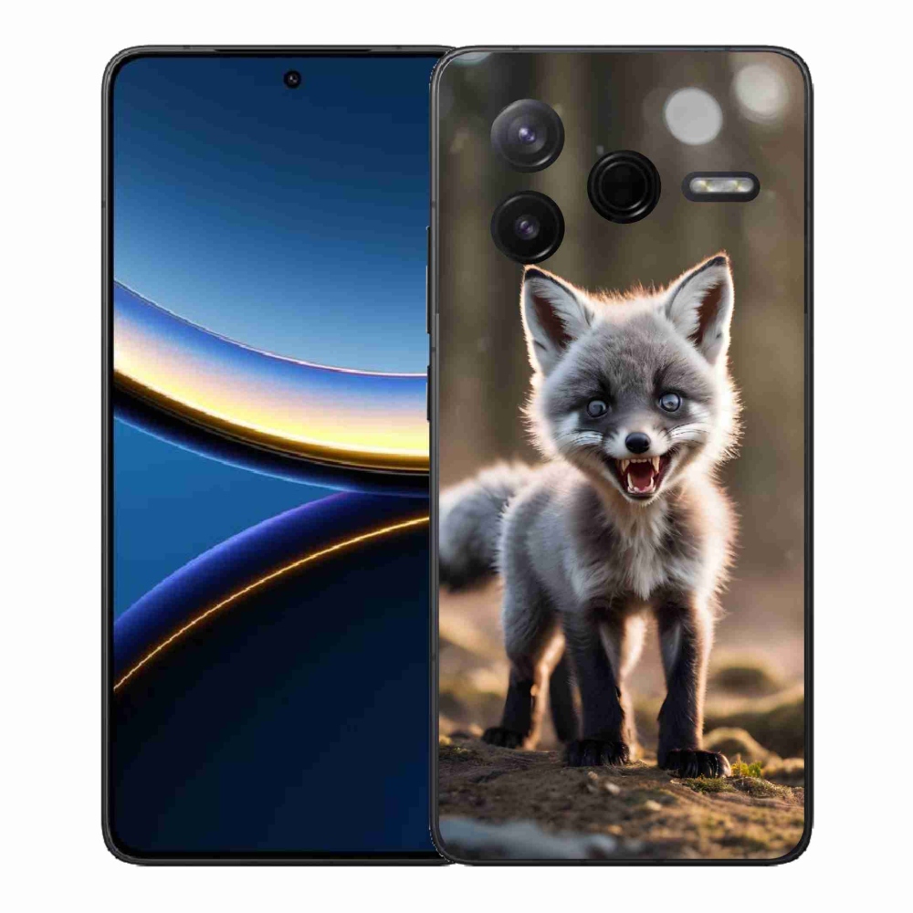 Gélový kryt mmCase na Xiaomi Poco F7 Pro - rozzúrená líška