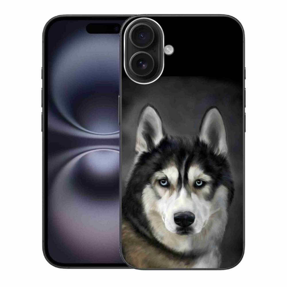 Gélový obal mmCase na iPhone 16 Plus - husky