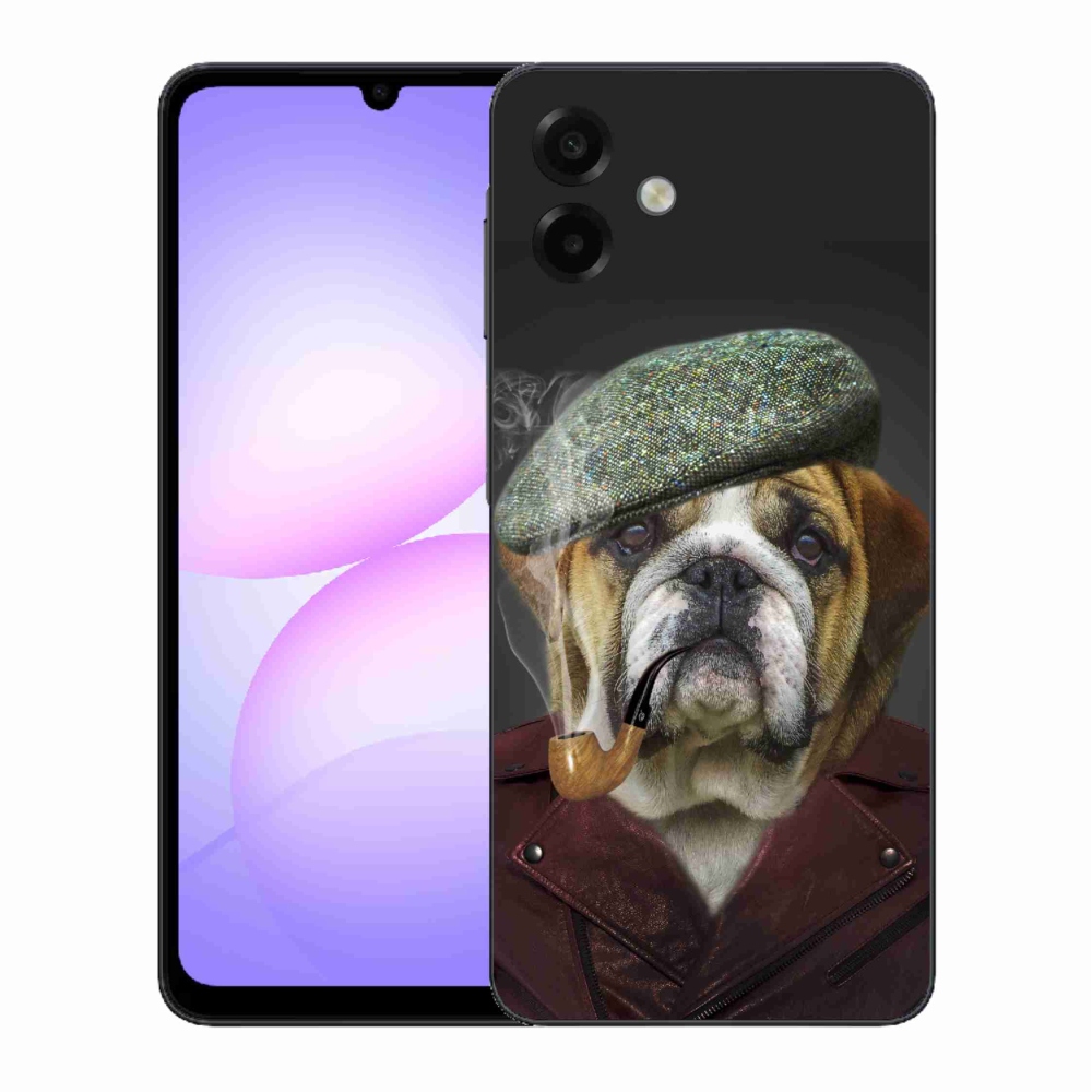 Gélový kryt mmCase na Samsung Galaxy A07 4G - pes s fajkou