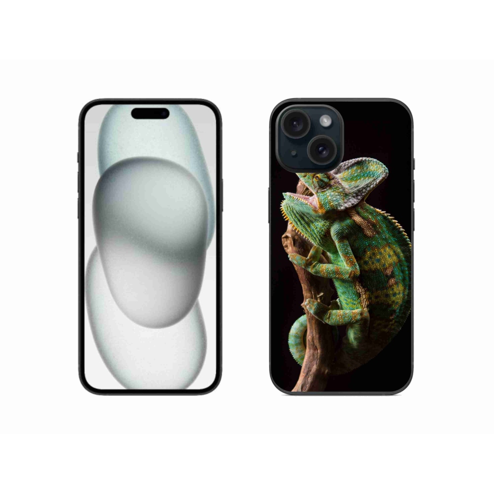 Gélový kryt mmCase na iPhone 15 - chameleón