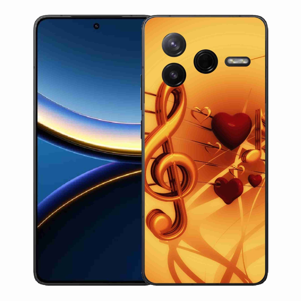 Gélový kryt mmCase na Xiaomi Poco F7 Pro - noty