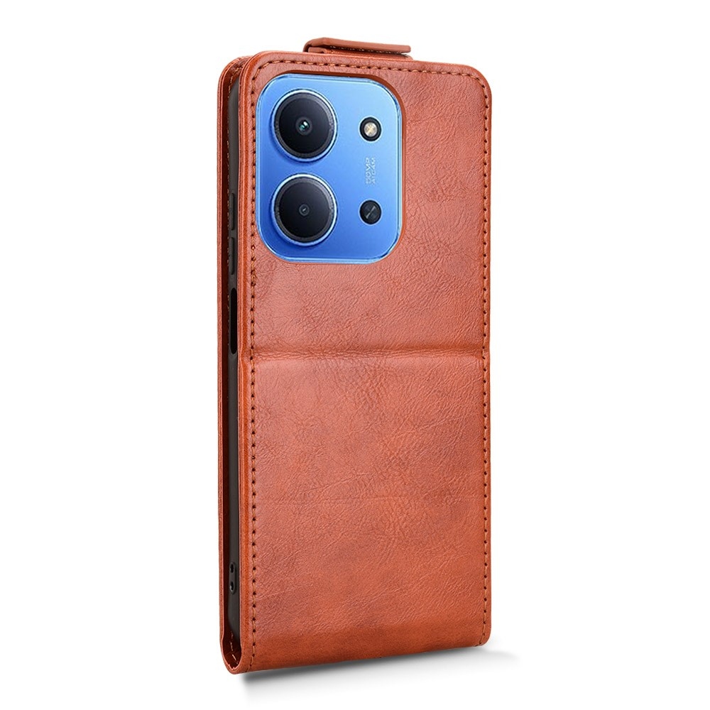 Vert flipové púzdro na Xiaomi Redmi 15C 4G (171mm)/Poco C85 4G (171mm) - oranžové