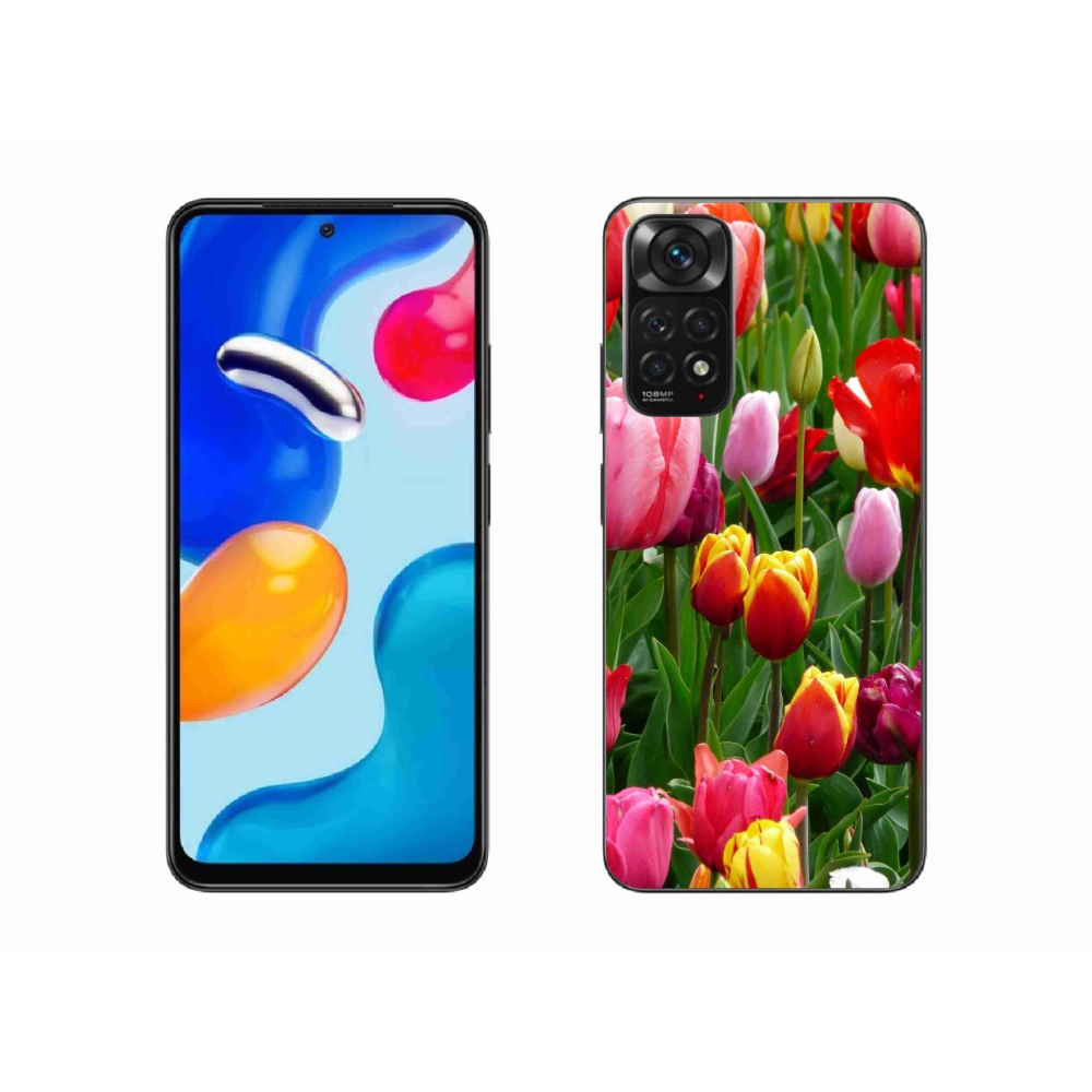 Gélový kryt mmCase na Xiaomi Redmi Note 11S 4G - tulipány