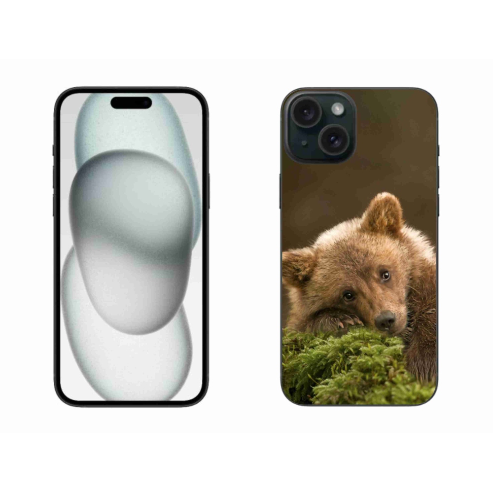Gélový kryt mmCase na iPhone 15 Plus - medveď