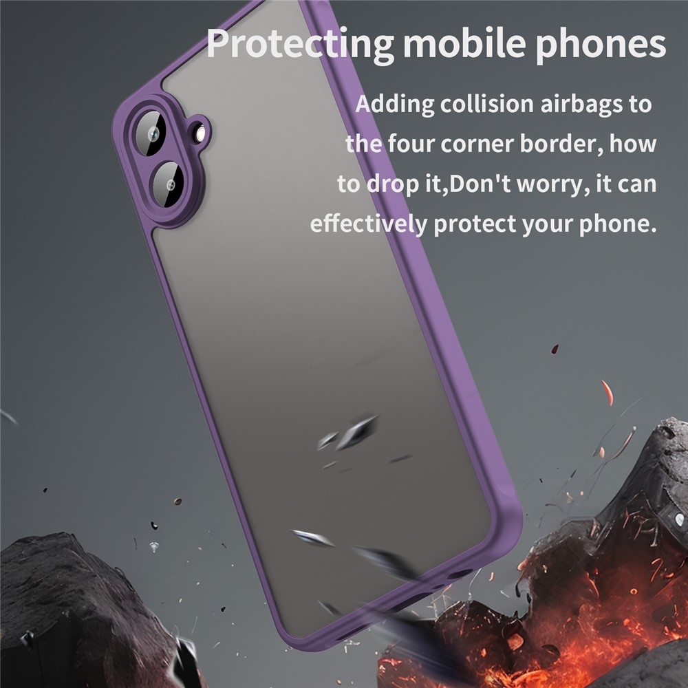 Proof gélový obal s pevným chrbtom na Samsung Galaxy A07 4G - fialový