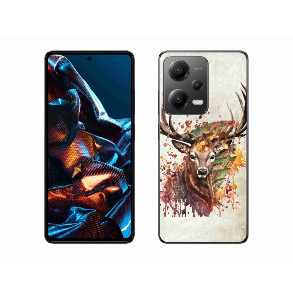 Gélový obal mmCase na mobil Xiaomi Redmi Note 12 Pro 5G - jeleň 1