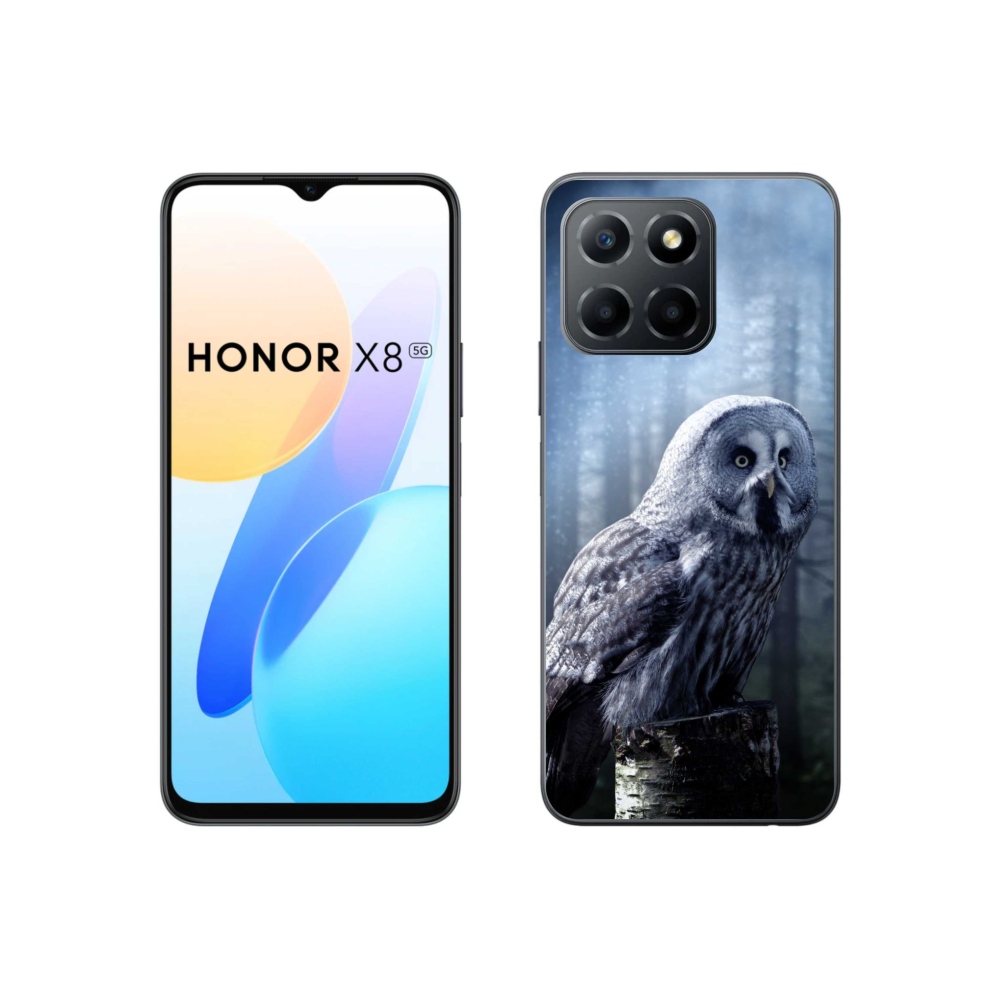 Gélový kryt mmCase na Honor X8 5G/70 Lite 5G - sova