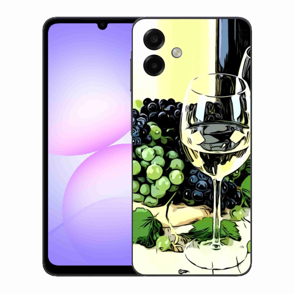 Gélový kryt mmCase na Samsung Galaxy A07 4G - pohár vína