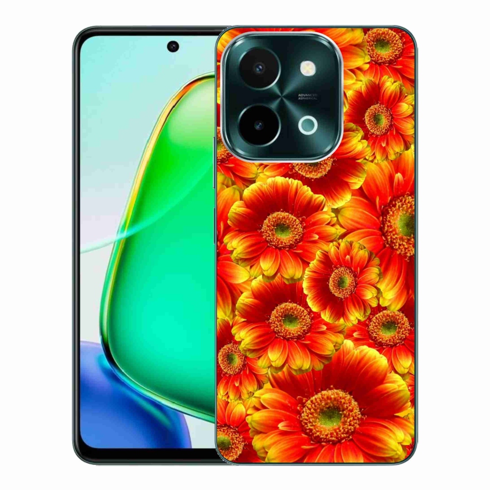 Gélový kryt mmCase na Vivo Y28 - gerbera 1