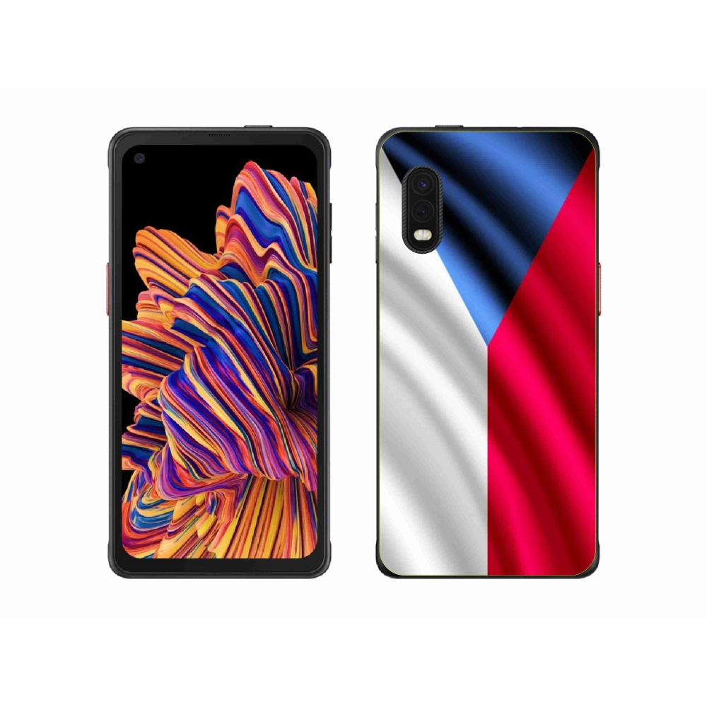 Gélový kryt mmCase na mobil Samsung Galaxy Xcover Pro - česká vlajka