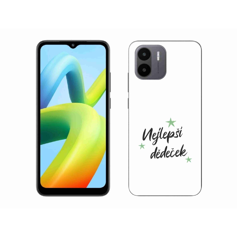 Gélový kryt mmCase na Xiaomi Redmi A1 - najlepší dedko 2 biele pozadie