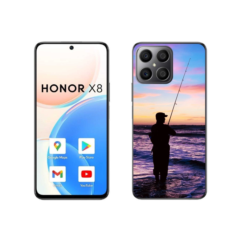 Gélový kryt mmCase na Honor X8 4G - rybárčenie 1