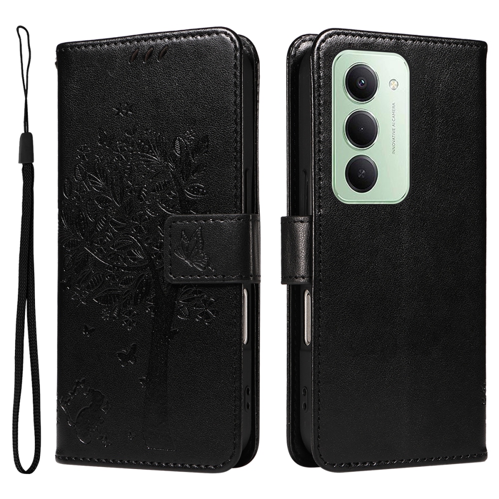Trees knižkové púzdro na Xiaomi Redmi 15 4G (171mm) - čierne