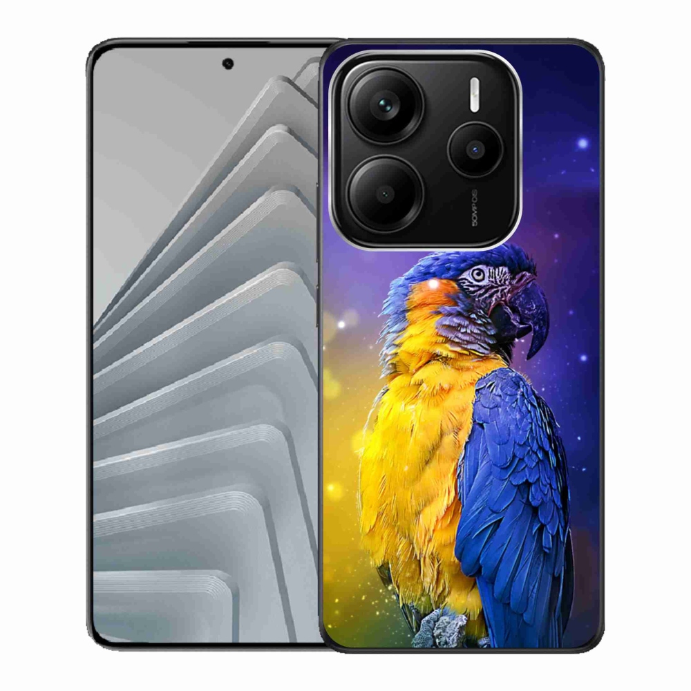 Gélový kryt mmCase na Xiaomi Redmi Note 14 5G - papoušek ara 1