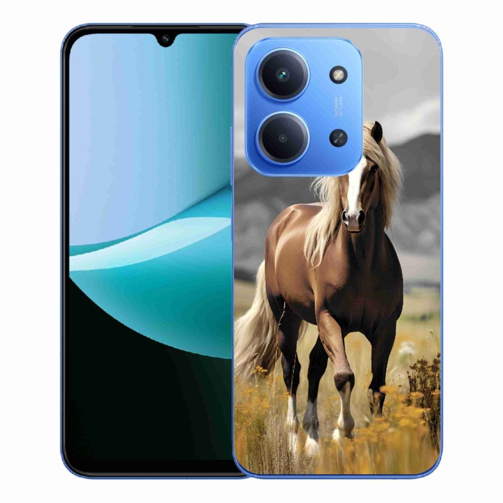 Gélový kryt mmCase na Xiaomi Redmi 15C 4G/5G (173mm) - hnedý kôň 1