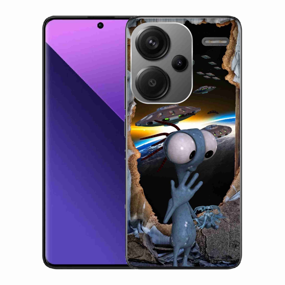 Gélový kryt mmCase na Xiaomi Redmi Note 13 Pro+ 5G - mimozemšťan