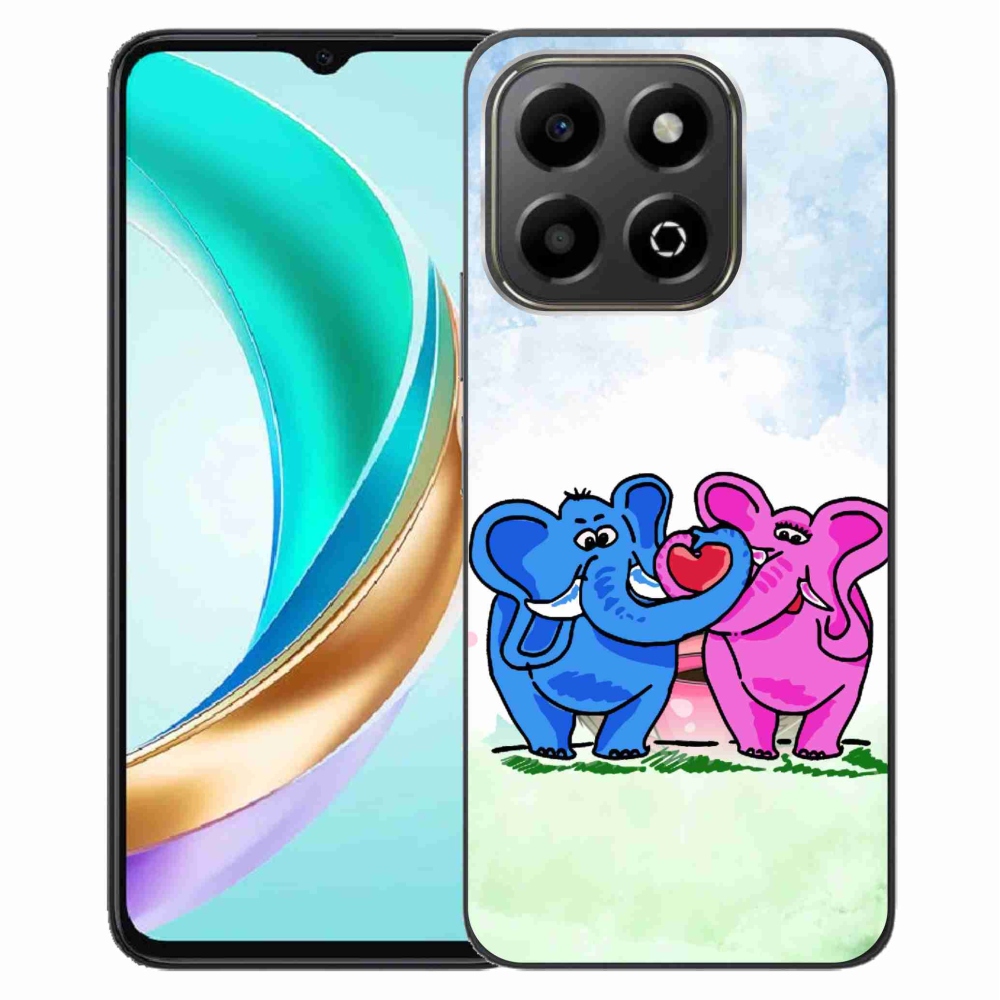 Gélový kryt mmCase na Honor X6b - zamilovaní slony