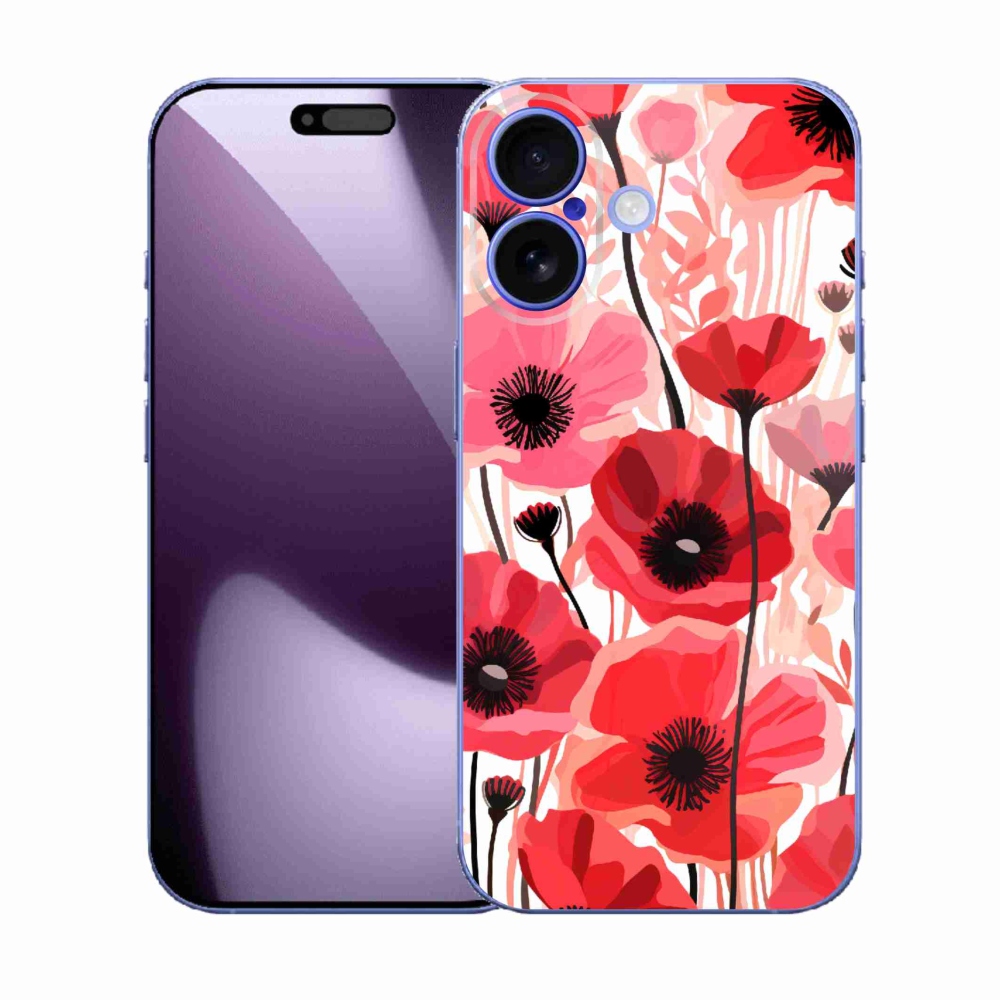 Gélový kryt mmCase na iPhone 17 - vlčí mak 1