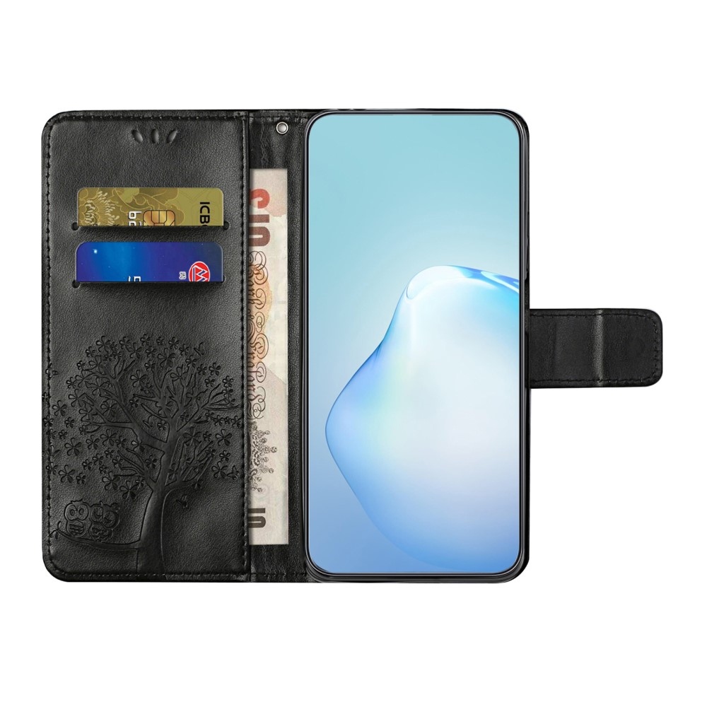 Tree knižkové púzdro na Samsung Galaxy A56 5G - čierne