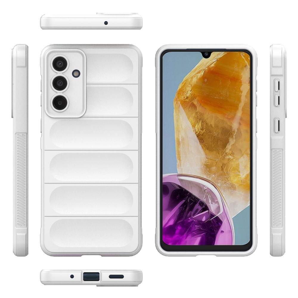 Rugg odolný gélový obal na Samsung Galaxy M55 5G - biely