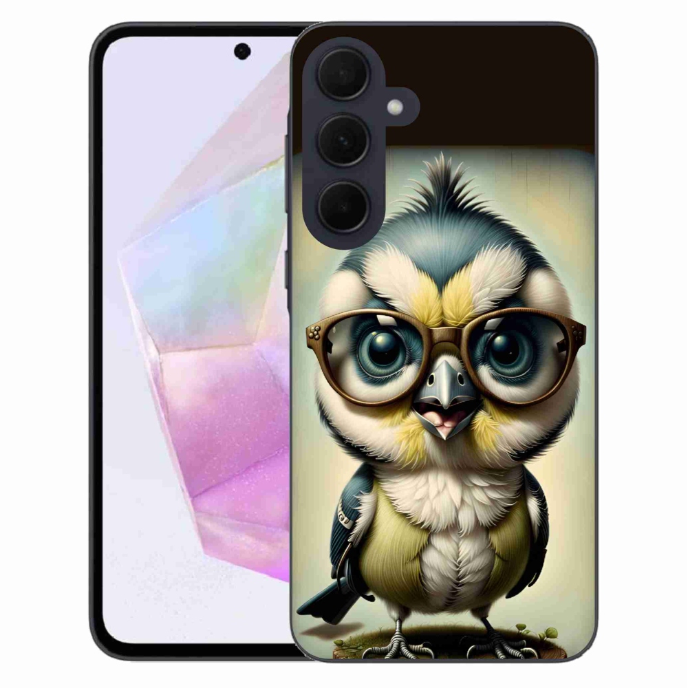 Gélový kryt mmCase na Samsung Galaxy A35 5G - mláďa s okuliarmi