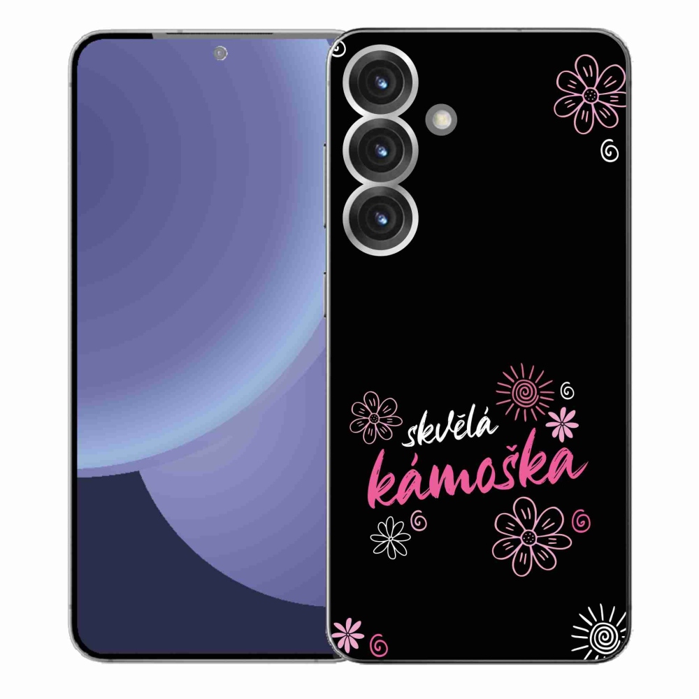 Gélový kryt mmCase na Samsung Galaxy S25+ - skvelá kamoška čierne pozadie