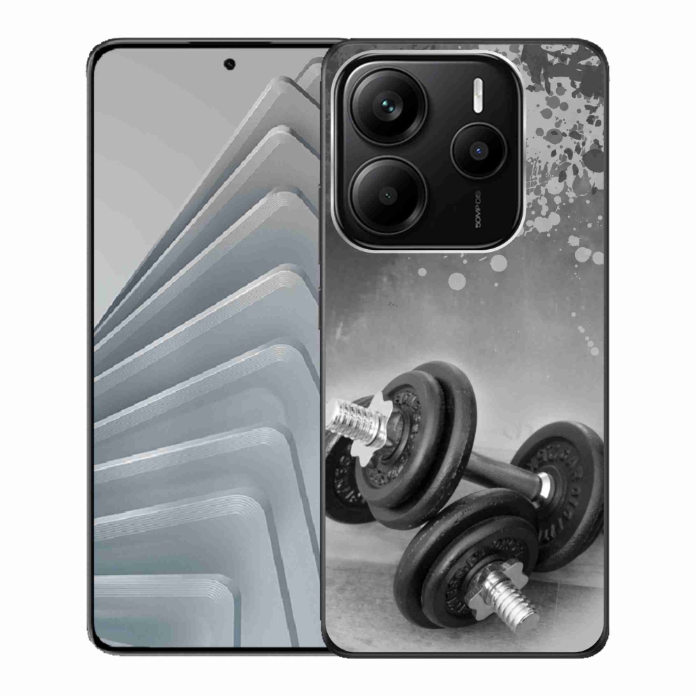 Gélový kryt mmCase na Xiaomi Redmi Note 14 5G - činky 1