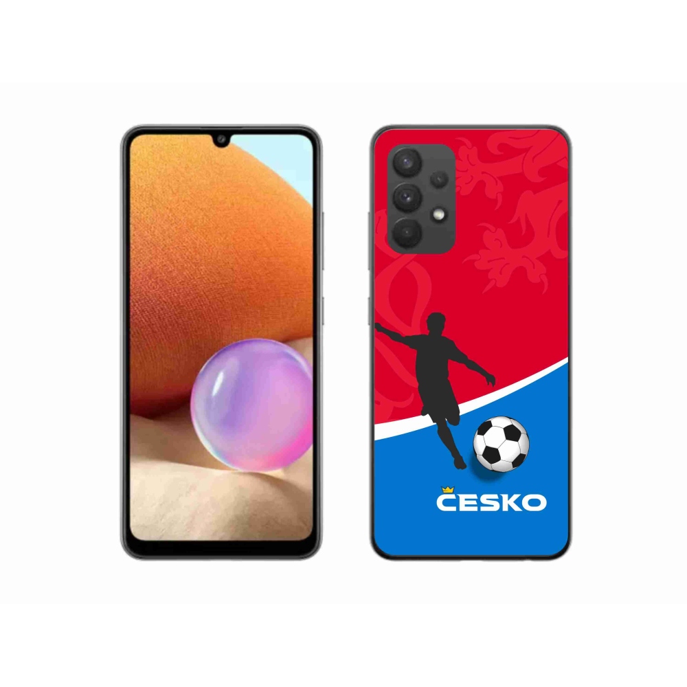 Gelový kryt mmCase na Samsung Galaxy A32 4G - fotbal Česko