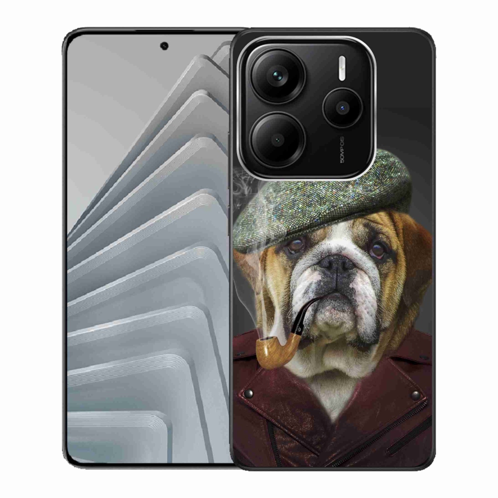 Gélový kryt mmCase na Xiaomi Redmi Note 14 5G - pes s fajfkou