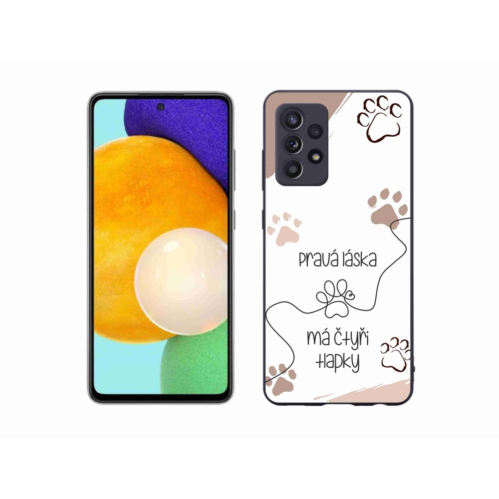 Gélový kryt mmCase na Samsung Galaxy A52/A52 5G - psí motív 1 biele pozadie