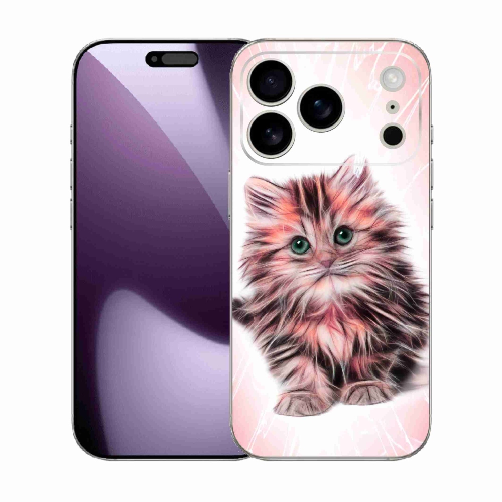 Gélový kryt mmCase na iPhone 17 Pro - roztomilé mačiatko