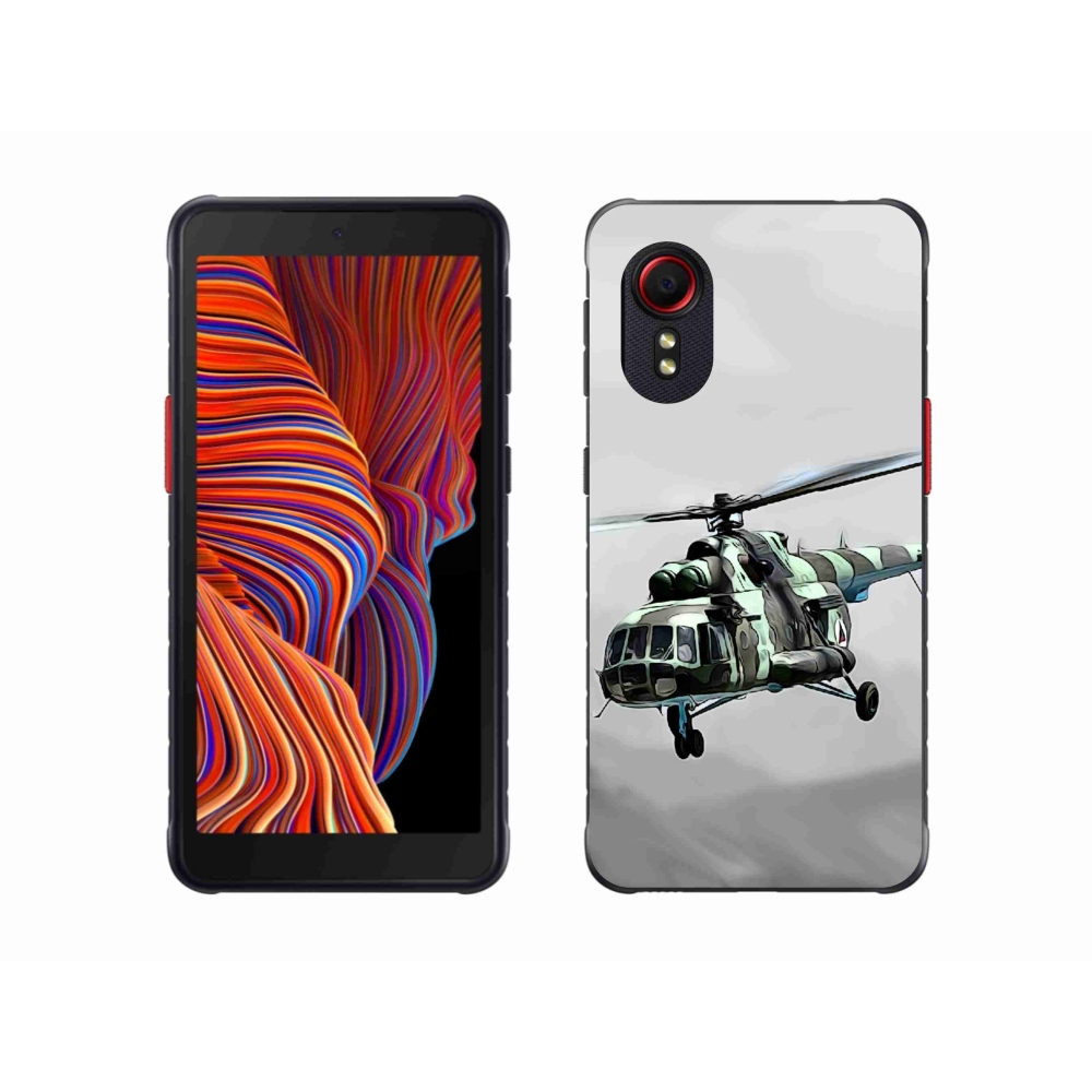 Gélový kryt mmCase na Samsung Galaxy Xcover 5 - vojenský vrtuľník