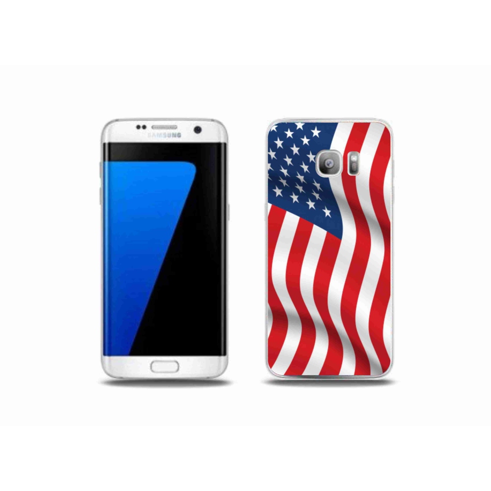 Gélový kryt mmCase na mobil Samsung Galaxy S7 Edge - USA vlajka