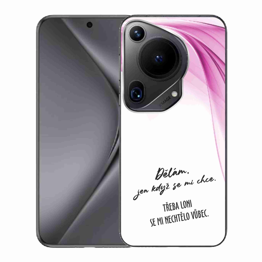 Gélový kryt mmCase na Huawei Pura 70 Ultra - vtipný text 12 biele pozadie
